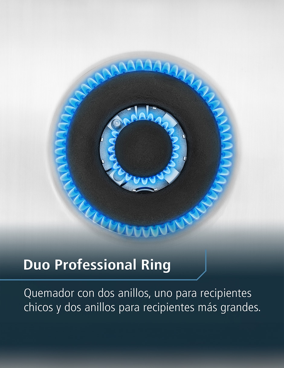 Combo estufa de piso a gas LP MABE Air Fry 75.8 cm EMHA7612DSSCM76SS de 6 quemadores + campana